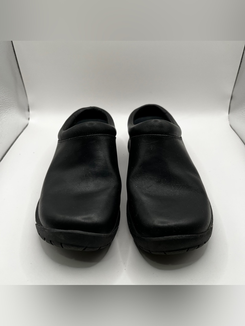 Merrell Encore Nova 4 black leather slip on clogs size 6 EUC - Picture 3 of 10